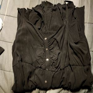 Torrid black button dress